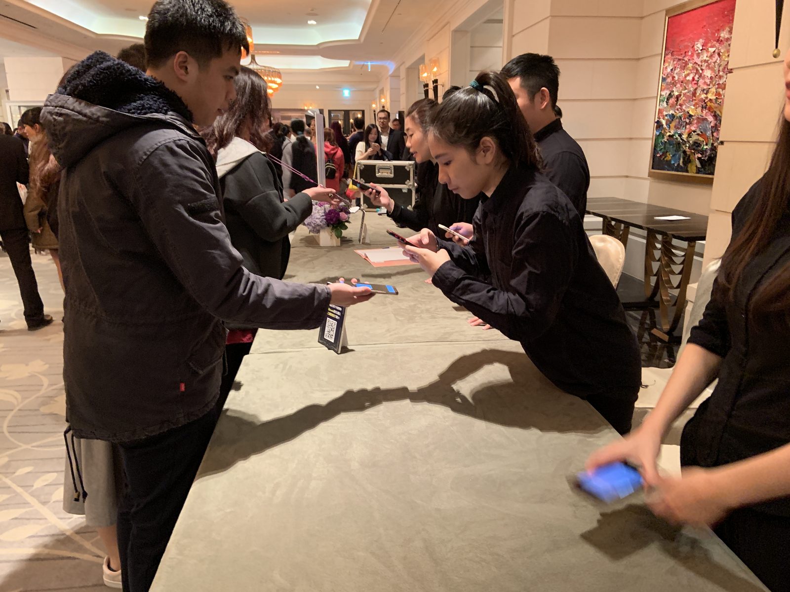 藍訊科技執行 英特格 Entegris QR Code快速報到 & 電腦抽獎尾牙 & 手機查詢中獎
